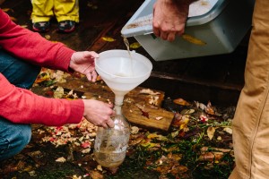 Pouring the Cider!! (Photo by Andrew Hetherington)