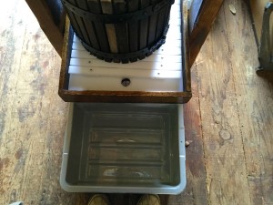 Drain Hole and Cider Collection Pan