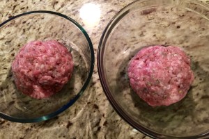 Making the Sausage into Balls to Let the Herb Flavors Infuse