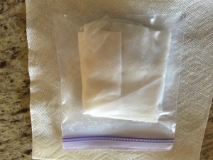 Wrap the seed in a moist paper towel and place it in a ziplock bag
