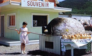 Gaspe oven and bread for sale, circa 1961