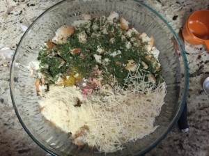 Add parsley and parmesan