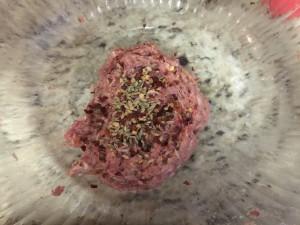Add fennel seed and red pepper flakes to make an Italian Sausage meatball