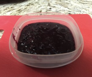 Blueberry sauce ready to eat or freeze