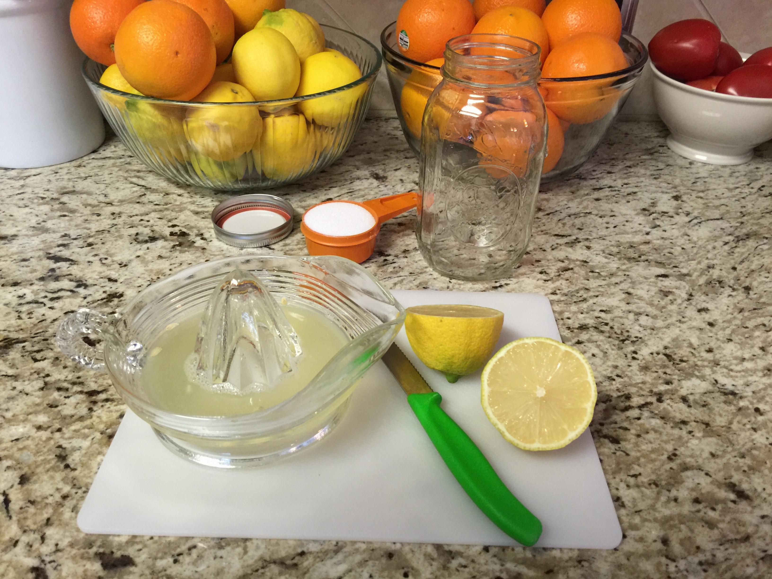 Making Homemade Lemonade