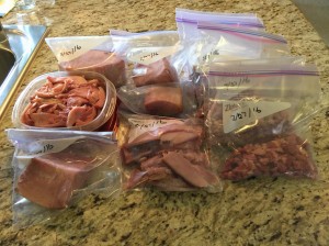 Freeze the ham in labeled packages, in amounts you can easily use