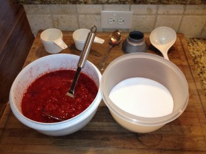 Measure the sugar in a separate bowl!