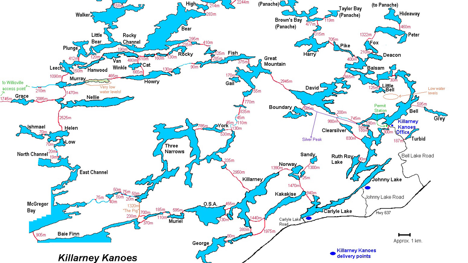 Canoeing Killarney Provincial Park circa 1969